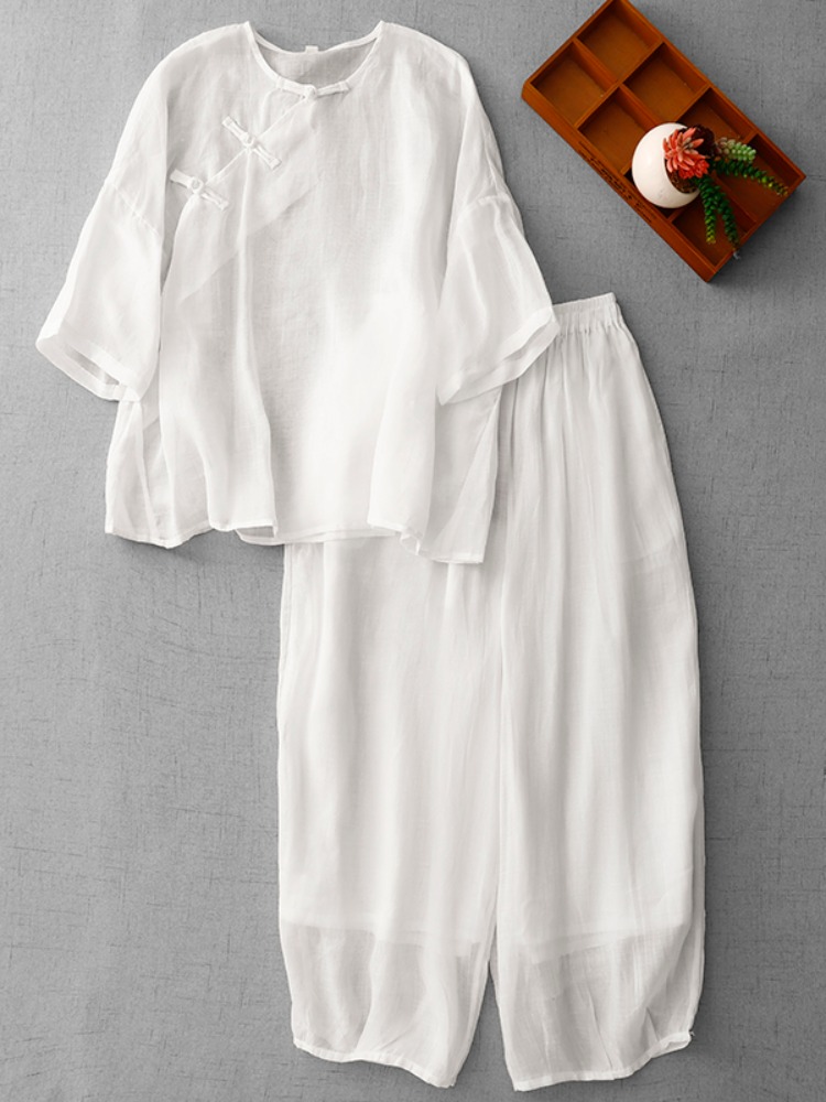 Linen Pant Wide - Nuevo Conjunto de Verano de Estilo