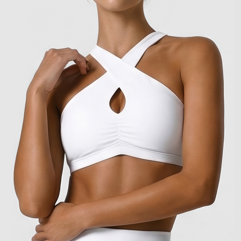 Crop Top Crochet - Ropa Interior Deportiva Suave para Mujer,