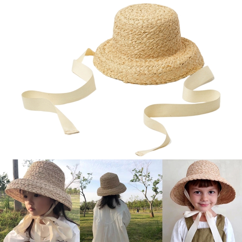 Hat Floppy Wide - Gorra de paja tejida a mano