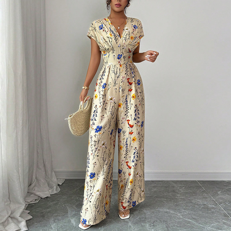 Romper Floral Print - Ropa de Mujer Elegante de Verano,