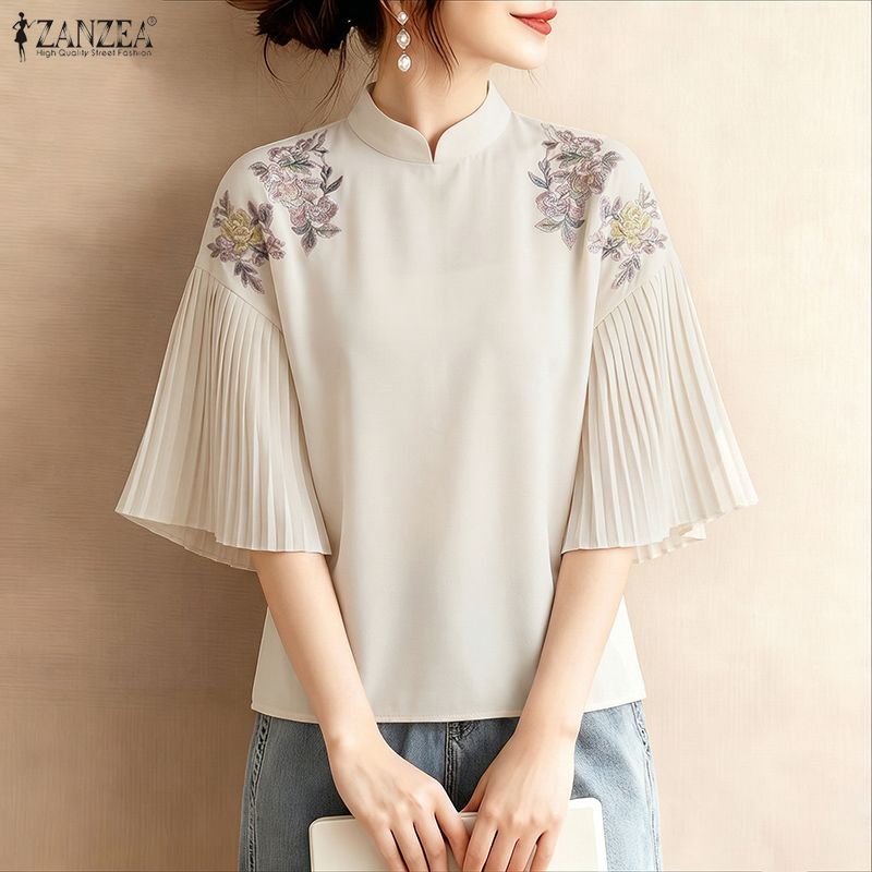 Blusa ZANZEA 2026 con Estampad - Romper Floral Print reseña y precio