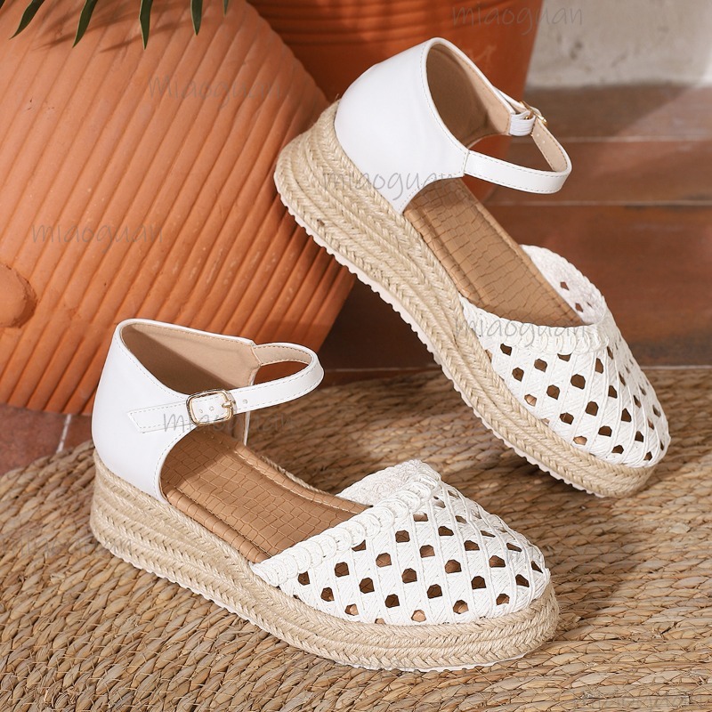 Sandalias de cuña de esparto t - Wedge Espadrille Women reseña y precio