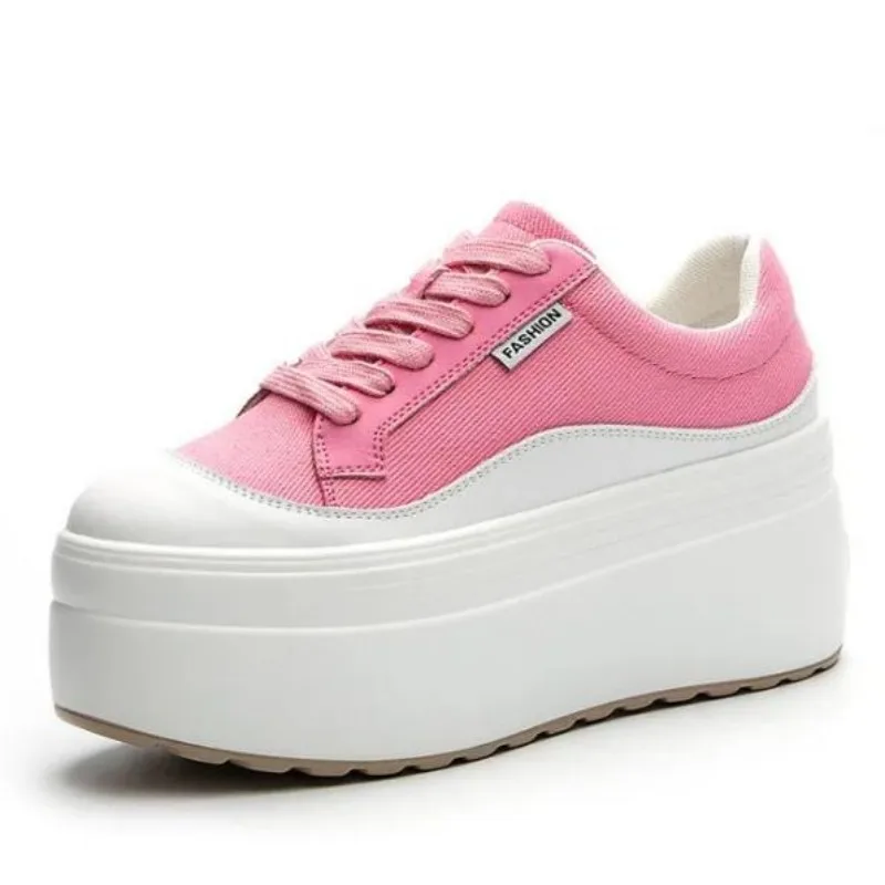 8cm nueva lona cuero genuino m - Wedge Espadrille Women reseña y precio