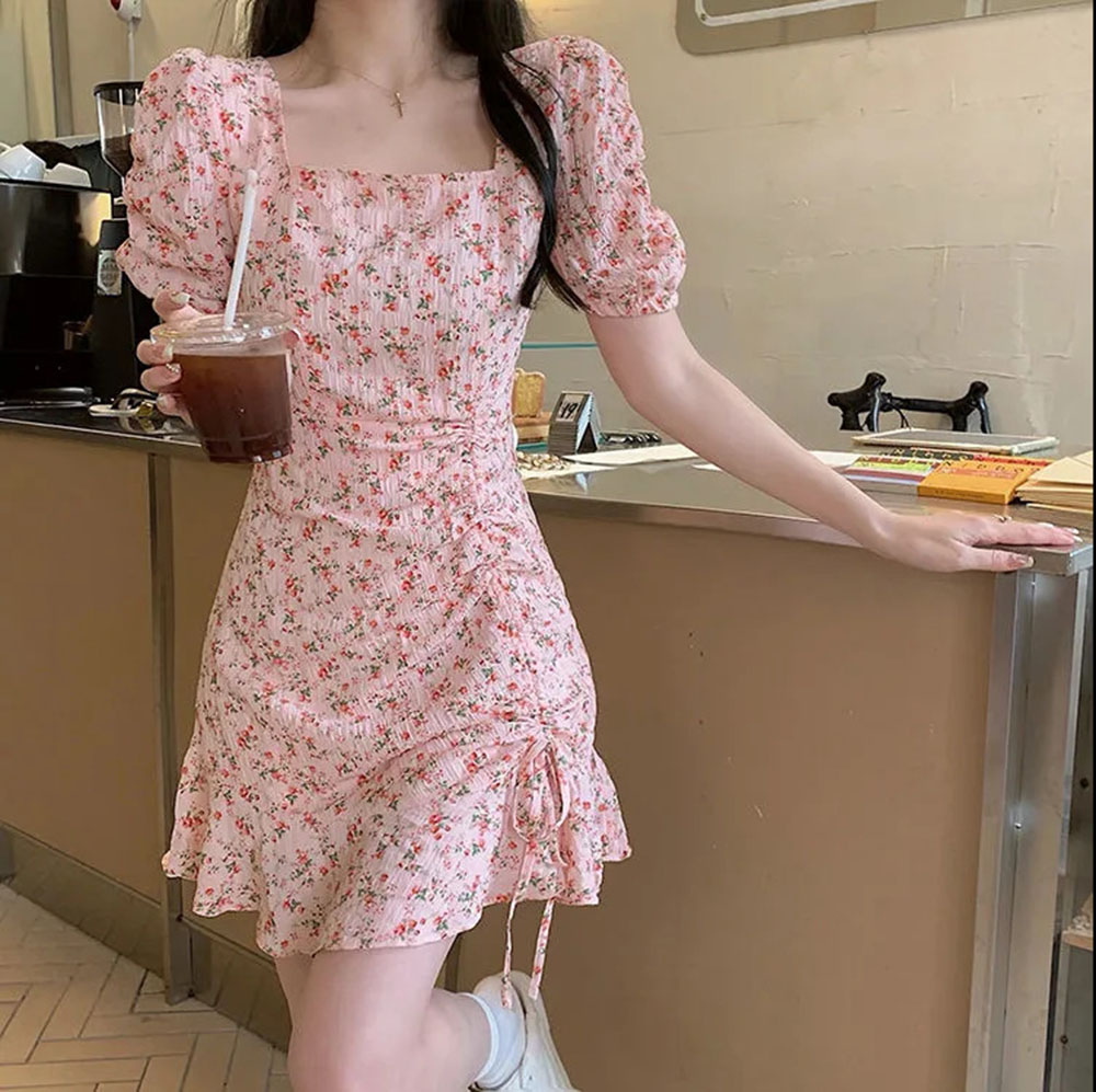 Minivestido Floral con cordón  - Romper Floral Print reseña y precio