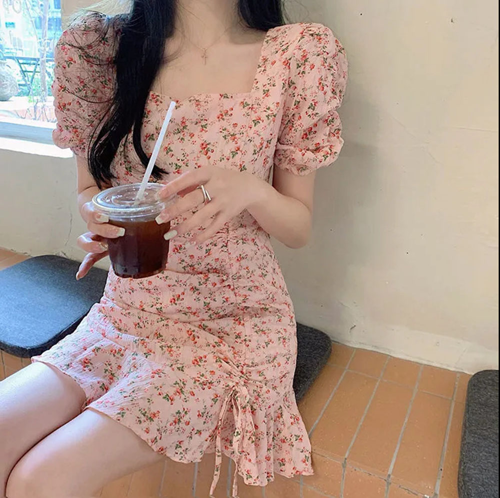 Minivestido Floral con cordón  - Romper Floral Print reseña y precio