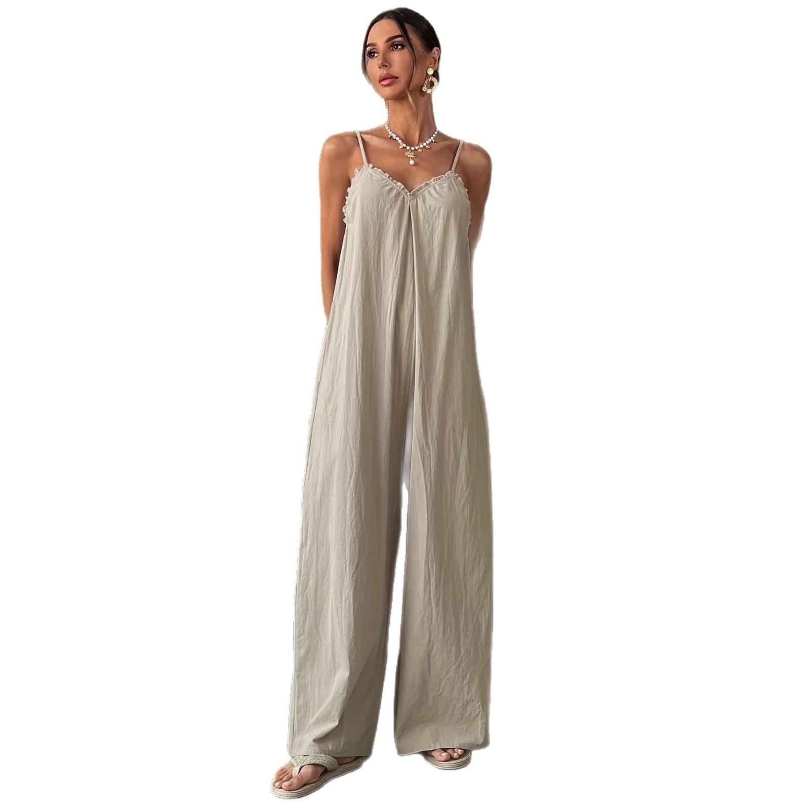Mono de verano para mujer sin  - Jumpsuit Linen Relaxed reseña y precio