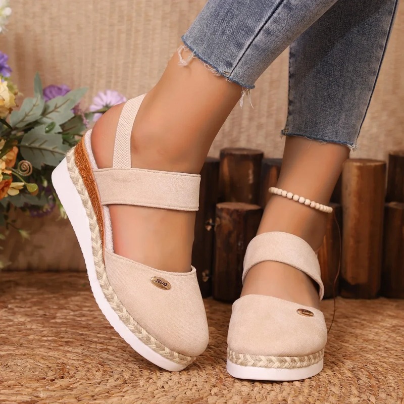 Sandalias de cuña cerradas par - Wedge Espadrille Women reseña y precio