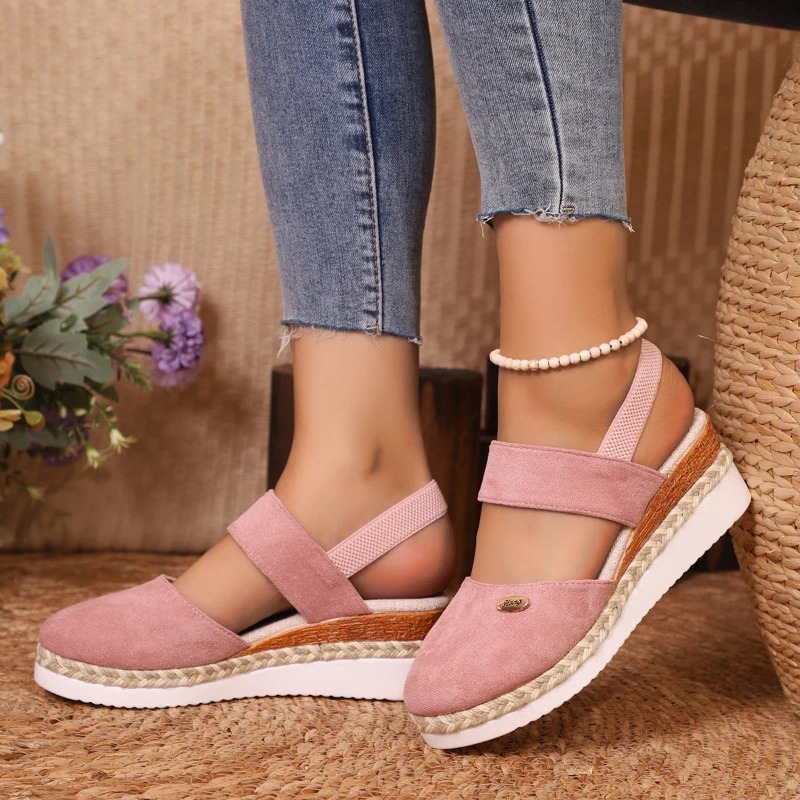 Sandalias de cuña cerradas par - Wedge Espadrille Women reseña y precio
