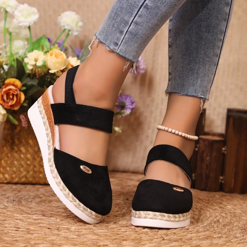 Sandalias de cuña cerradas par - Wedge Espadrille Women reseña y precio