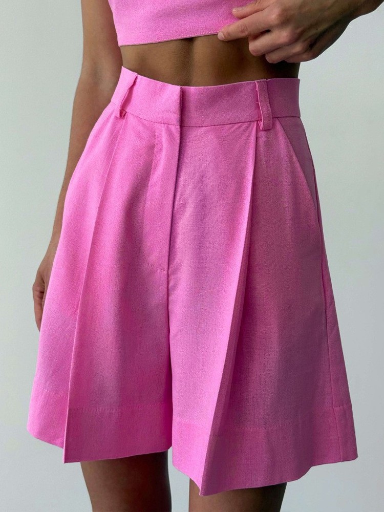 Pantalones Cortos Casuales de  - Linen Pant Wide reseña y precio