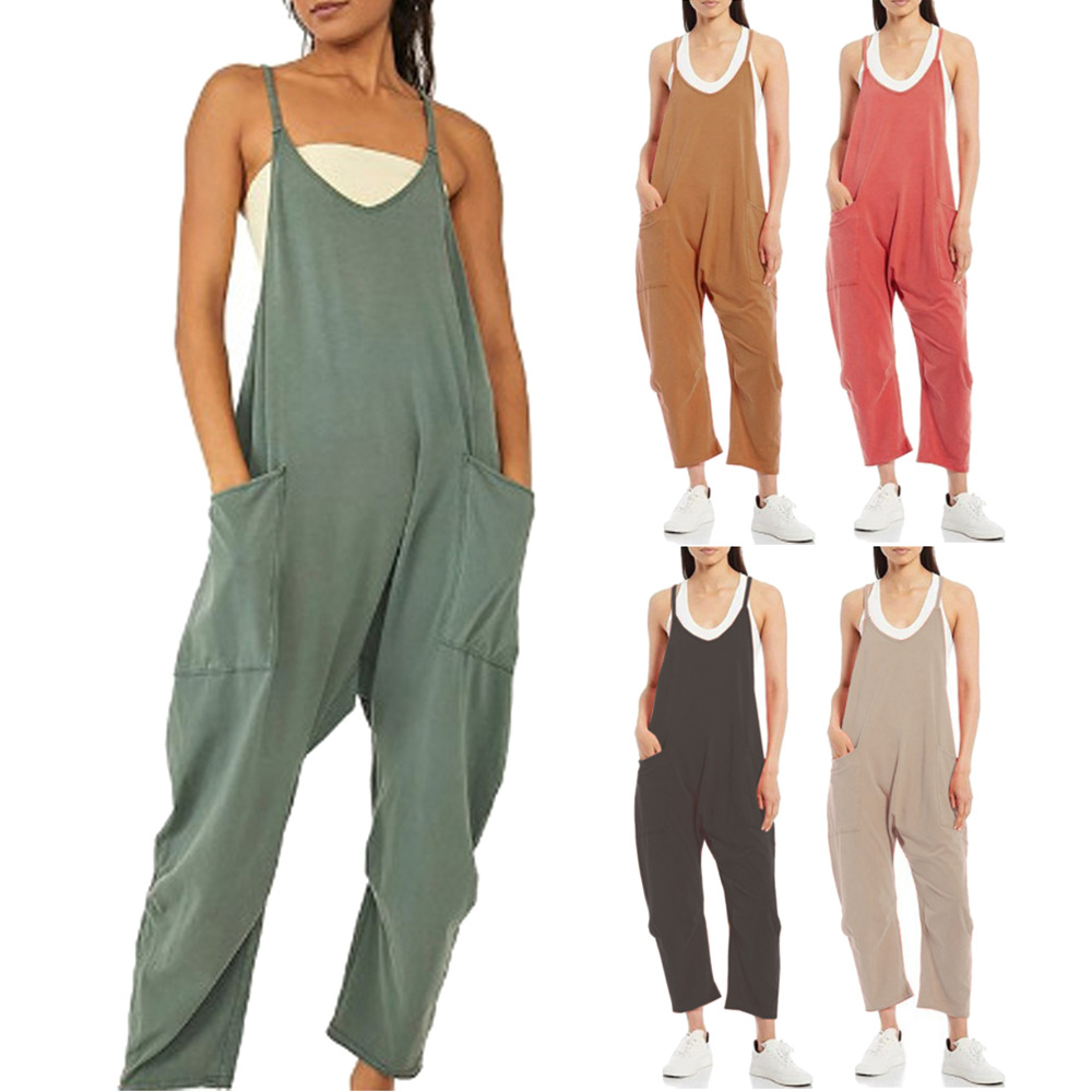 Mono holgado de verano, inform - Jumpsuit Linen Relaxed reseña y precio