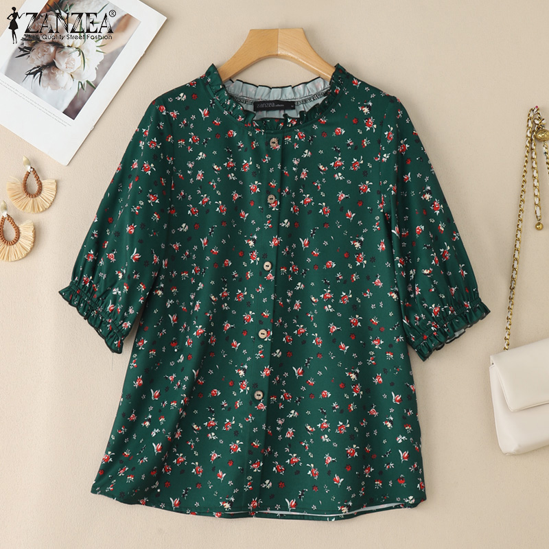 Blusa ZANZEA 2026 con Estampad - Romper Floral Print reseña y precio