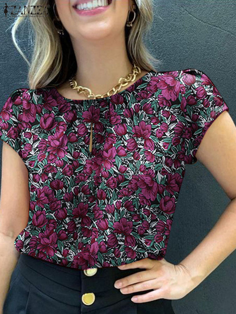 ZANZEA-Blusa Bohemia con estam - Romper Floral Print reseña y precio