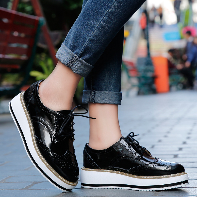 Mocasines de cuero con tacón g - Wedge Espadrille Women reseña y precio