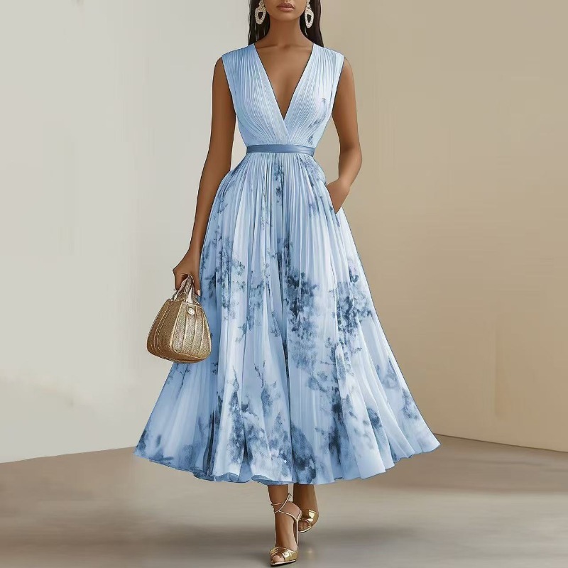 Vestido midi plisado con estam - Midi Skirt Floral reseña y precio